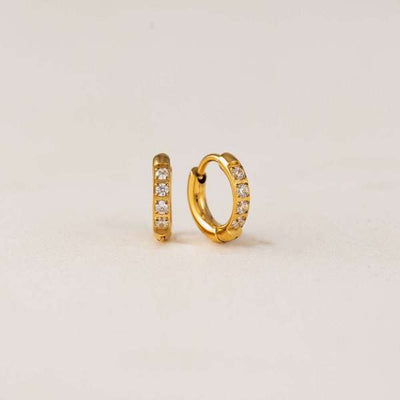 Gold Evie 10mm Waterproof Hoop Earrings | Lover’s Tempo | boogie + birdie