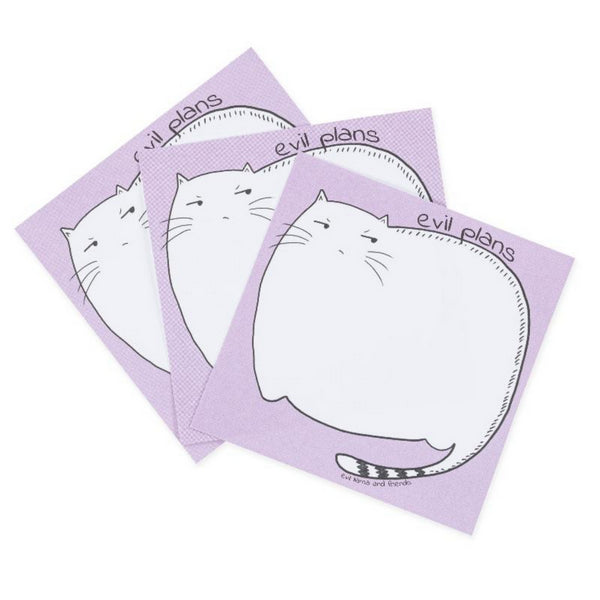 Cat Evil Plans Notepad | Evil Llama and Friends | boogie + birdie
