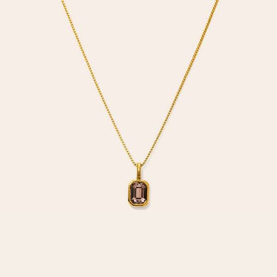 Gold February Waterproof Birthstone Necklace | Lover's Tempo | boogie + birdie