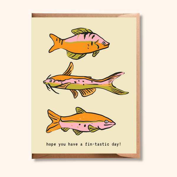 Fin-tastic Day Fishes Father's Day Card | Brush + Bird Paper Co. | boogie + birdie