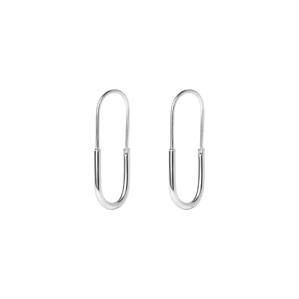 Silver Fiona Hoop Earrings | BAMBU Jewellery | boogie + birdie

