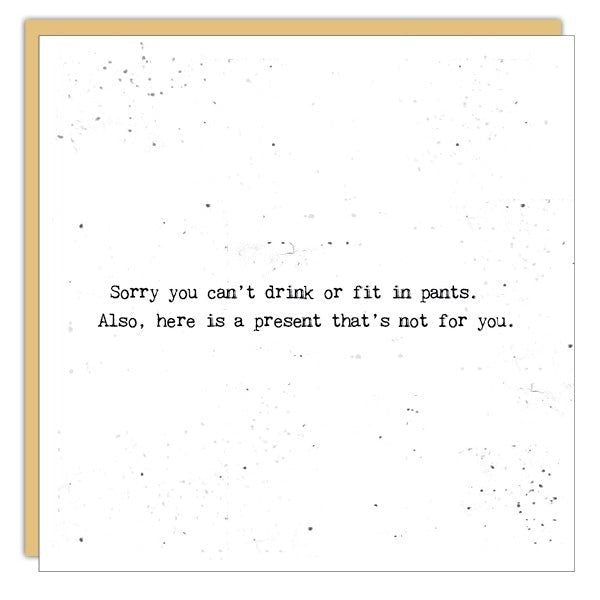 Fit in Pants Baby Card (SLG1064) | Cedar Mountain | boogie + birdie