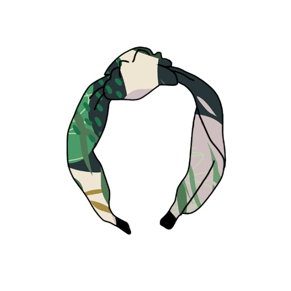 Silk Foliage Trompe L'oeil Hairband (1013-HB) | Dora Nola | boogie + birdie