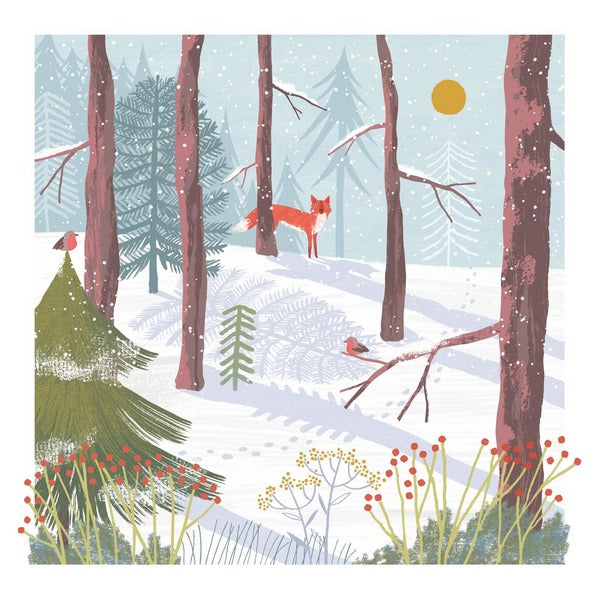 Forest Fox Christmas Card (ART-OVX05) | Art File | boogie + birdie
