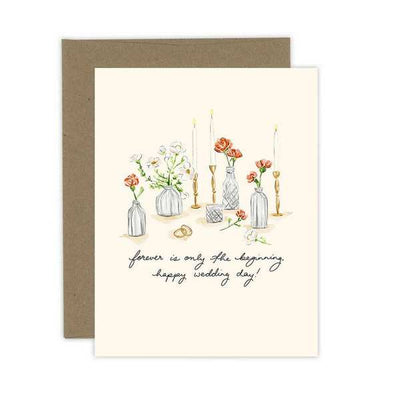 Forever is Only the Beginning Wedding Card | Almeida Illustrations | boogie + birdie