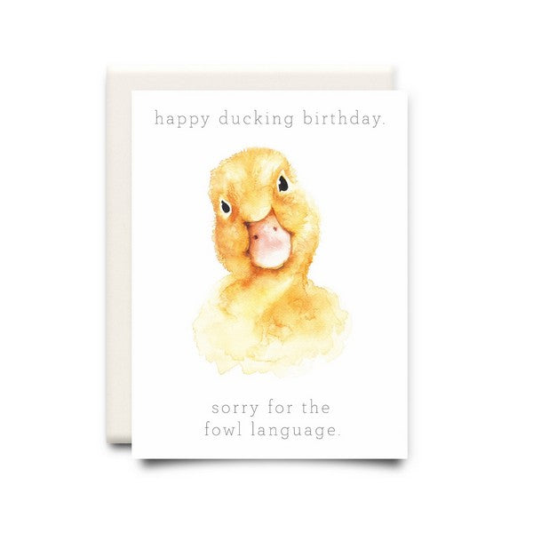 Fowl Language Birthday Card | Inkwell Cards | boogie + birdie