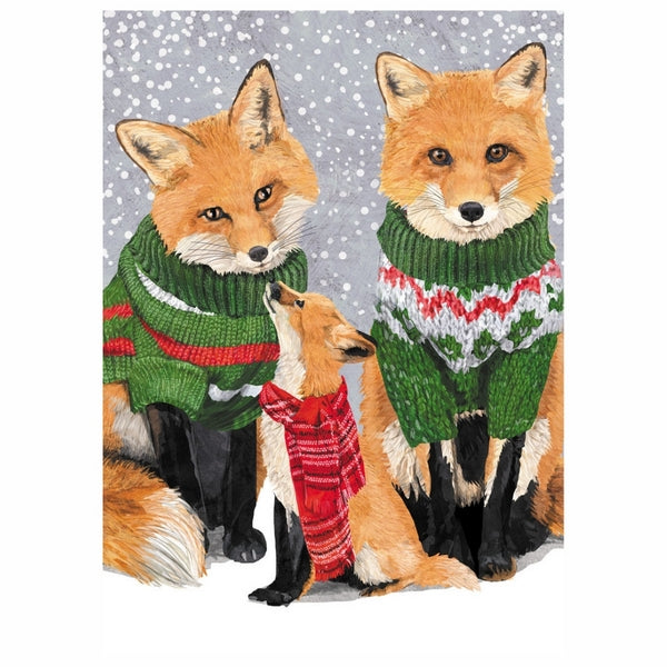 Fox Family Christmas Card | Allport | boogie + birdie

