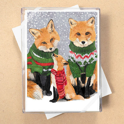 Fox Family Christmas Card | Allport | boogie + birdie