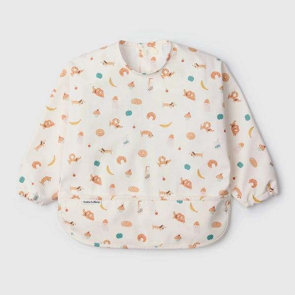 French Breakfast Long Sleeve Bib  | Loulou Lollipop | boogie + birdie