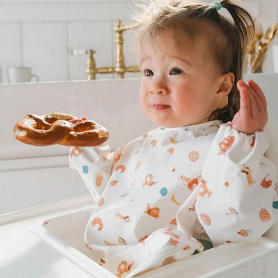 French Breakfast Long Sleeve Bib  | Loulou Lollipop | boogie + birdie