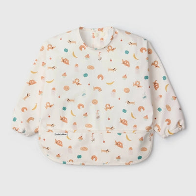 French Breakfast Long Sleeve Bib  | Loulou Lollipop | boogie + birdie