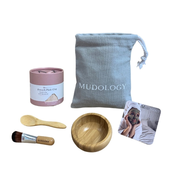 French Pink Clay Face Mask Spa Kit | Mudology | boogie + birdie