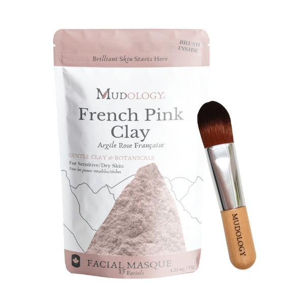 Pink Clay Face Mask Pouch  | Mudology | boogie + birdie