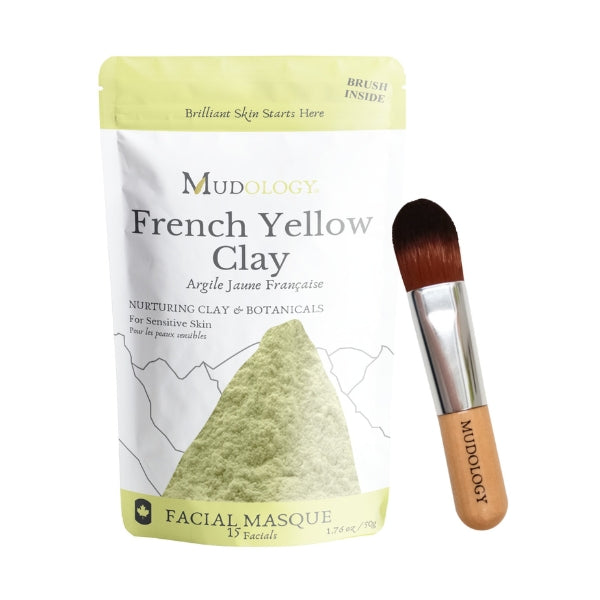 French Yellow Clay Face Mask Pouch  | Mudology | boogie + birdie 