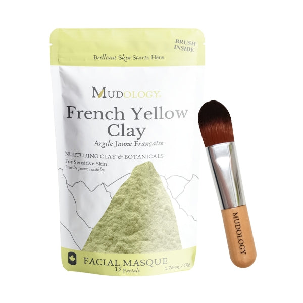 French Yellow Clay Face Mask Pouch  | Mudology | boogie + birdie 