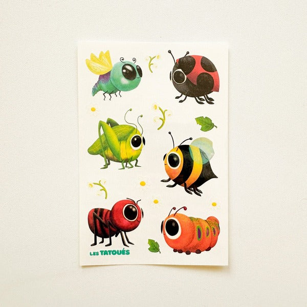 Friendly Insects Temporary Tattoos | Les Tatoués | boogie + birdie

