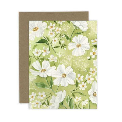 Garden Greens & Daisies Greeting Card | Almeida Illustrations | boogie + birdie
