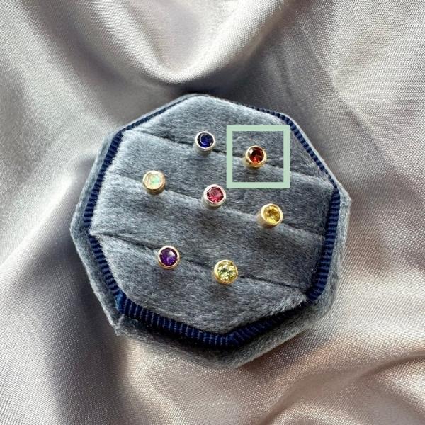Garnet Gold Kindred Stud Earring | Open Fire | boogie + birdie