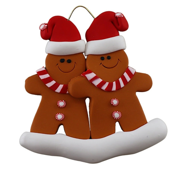 Personalized Family of 2 Gingerbread Ornament | Ornamentopia | boogie + birdie