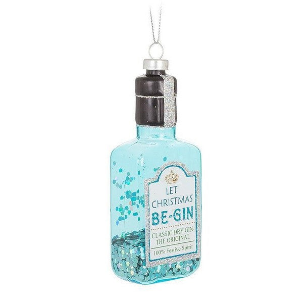 Gin Bottle Glass Ornament | Holiday | boogie + birdie
