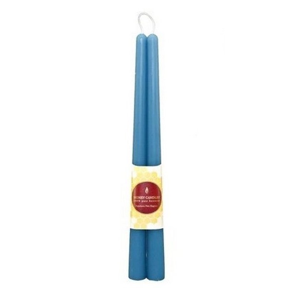 Glacier Teal Beeswax Taper Candles