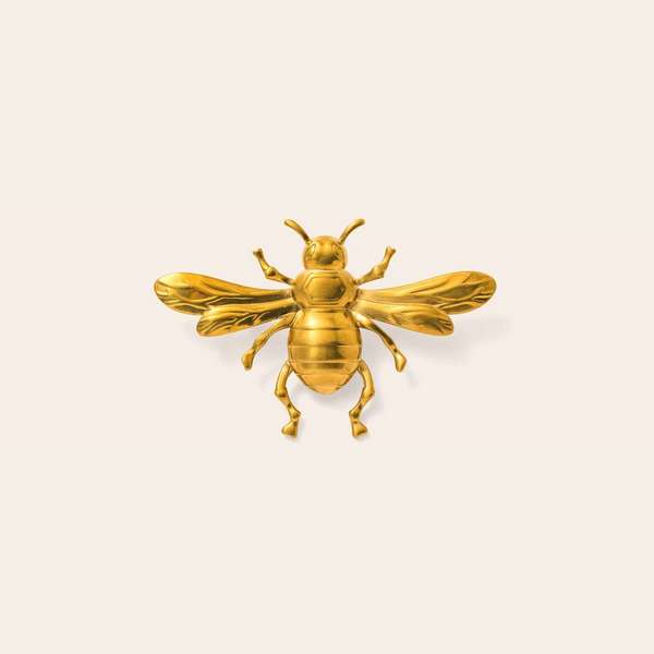 Gold Bee Waterproof Brooch | Lover's Tempo | boogie + birdie