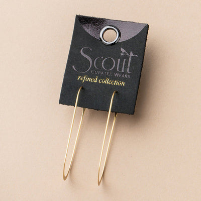 Refined Gold Cosmic Oval Drop Earrings | Scout | boogie + birdie