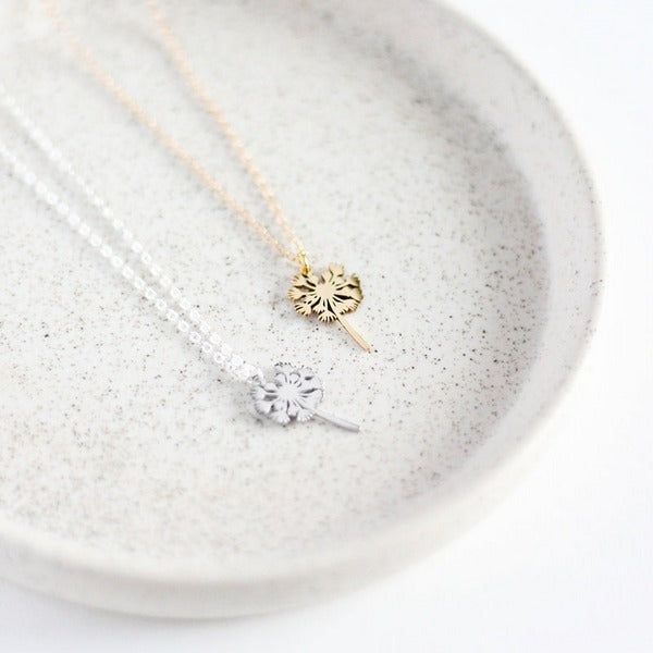 Gold Dandelion Necklace | Birch Jewellery | boogie + birdie