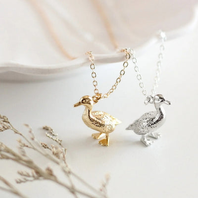 Gold Duck Necklace | Birch Jewellery | boogie + birdie