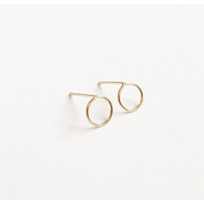 Gold Full Circle Studs | Katye Landry Jewellery | boogie + birdie