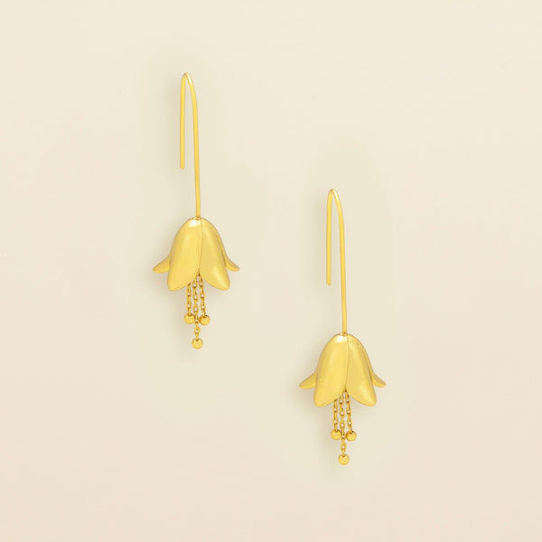 Refined Gold Lily Hoop Earrings | Scout | boogie + birdie