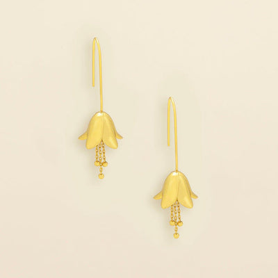 Refined Gold Lily Hoop Earrings | Scout | boogie + birdie