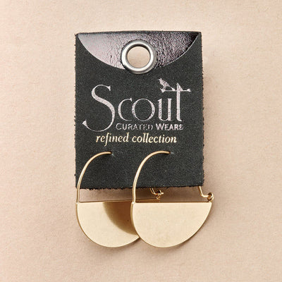 Refined Gold Lunar Hoop Earrings | Scout | boogie + birdie
