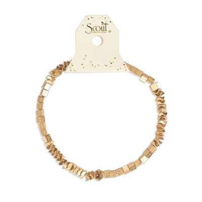 Mini Geometric Gold Stacking Bracelet | Scout | boogie + birdie
