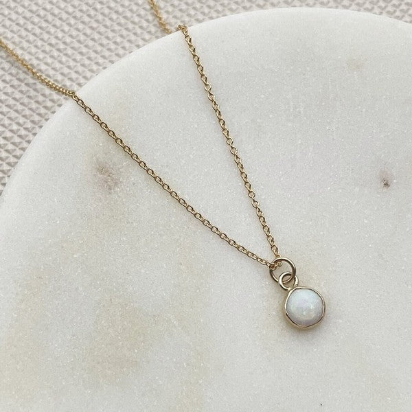 Gold Opal Necklace | Katye Landry Jewellery | boogie + birdie