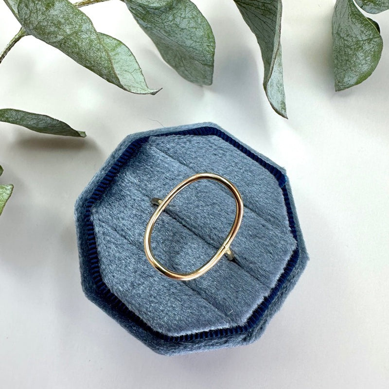 Gold Oval Ring | Open Fire Jewellery | boogie + birdie