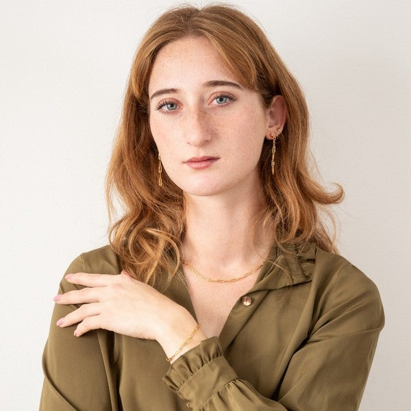 Gold Paperclip Necklace | Birch Jewellery | boogie + birdie