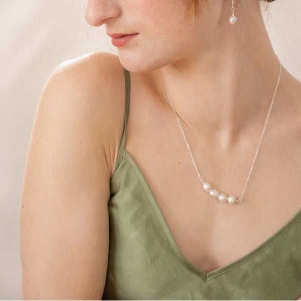 Gold Pearl Strand Necklace | Birch Jewellery |  boogie + birdie