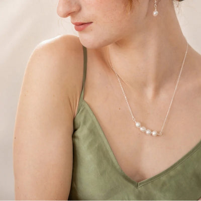 Gold Pearl Strand Necklace | Birch Jewellery |  boogie + birdie