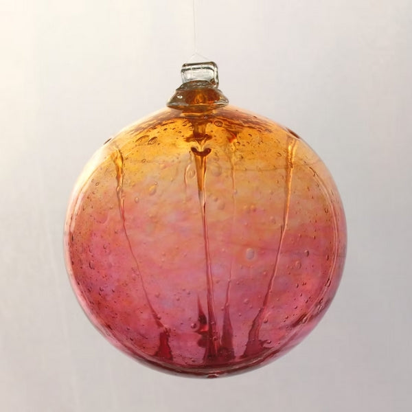 Gold & Pink Glass Spirit Ball  | Kitras Glassworks | boogie + birdie