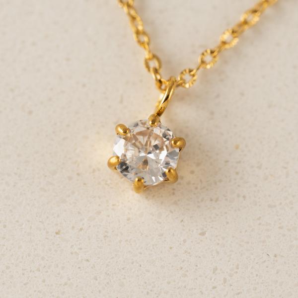 Gold Sol CZ Waterproof Necklace | Lover’s Tempo | boogie + birdie