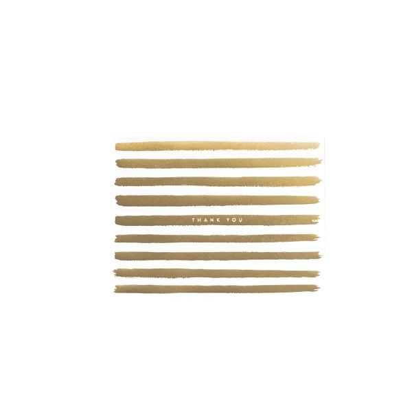 Gold Stripes Thank You Card | Rifle Paper Co. | boogie + birdie

