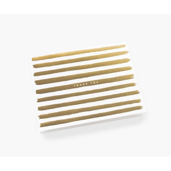 Gold Stripes Thank You Card | Rifle Paper Co. | boogie + birdie

