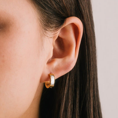 Gold Tofino Huggie Hoop Earrings | Lover’s Tempo | boogie + birdie