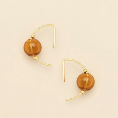 Refined Gold & Topaz Glass Hoop Earrings | Scout | boogie + birdie