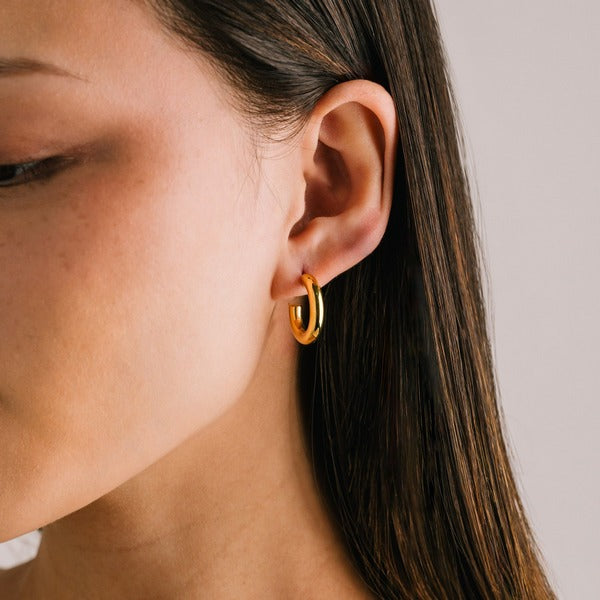 Gold Friday Waterproof Hoop Earrings | Lover's Tempo | boogie + birdie
