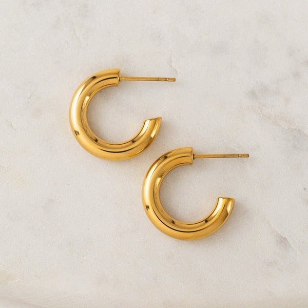 Gold Friday Waterproof Hoop Earrings | Lover's Tempo | boogie + birdie