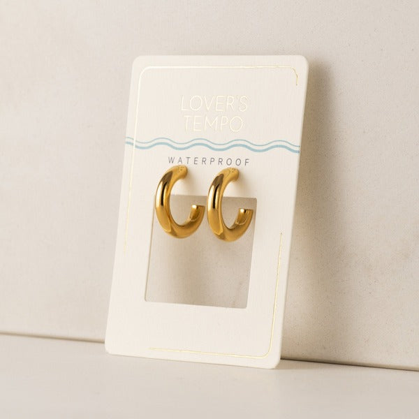 Gold Friday Waterproof Hoop Earrings | Lover's Tempo | boogie + birdie