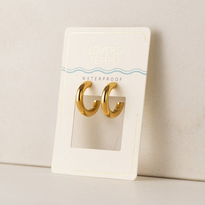Gold Friday Waterproof Hoop Earrings | Lover's Tempo | boogie + birdie