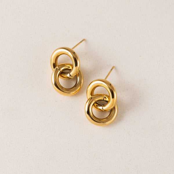 Linx Gold Drop Earrings (1WP-SP25015-GLD) | Lover’s Tempo | boogie + birdie